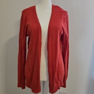 Dark orange cardigan